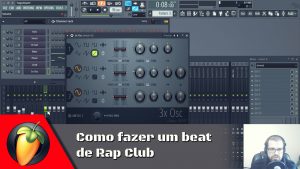 Beat de Rap Club usando apenas 3xOsc