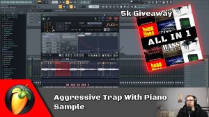 Aggressive Trap With Piano Sample